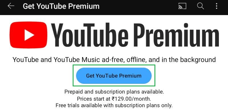 Method 1: Using YouTube Premium