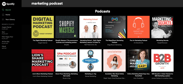 Spotify as a Podcast Hub