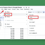 Your Way to Clarity: How to Freeze Rows in Google Sheets